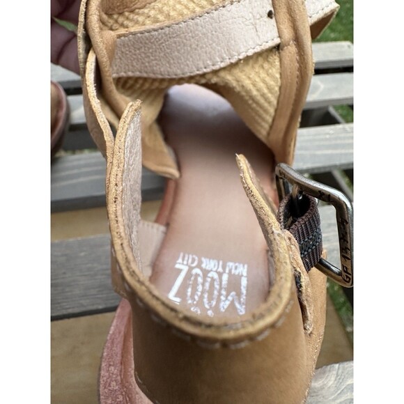 Miz Mooz Women's Fifi Brown Leather Sandals Boho Western Neutral Size 38 US 7.5 - Picture 9 of 14